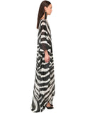 Black Lines Long Kaftan HLK-0017