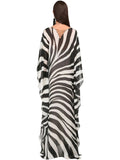 Black Lines Long Kaftan HLK-0017