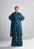 Teal &Cream Polka Dot Trench Cover HWD-0053