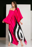 Pink Black Kaftan HWD-0029