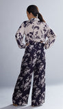 Black & White Floral Pants Set HWD-0050