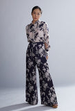 Black & White Floral Pants Set HWD-0050