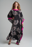 Black & Pink Kaftan HLK-0150