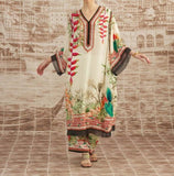 Beige Kaftan Set HMAY-0034