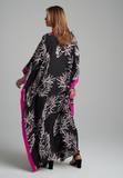 Black & Pink Kaftan HLK-0150