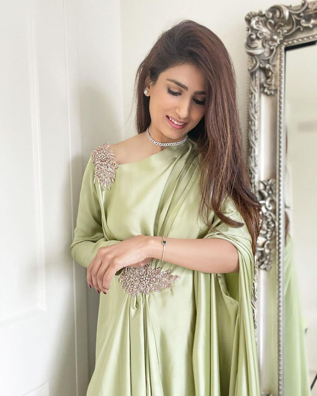 LIGHT GREEN FORMAL KAFTAN