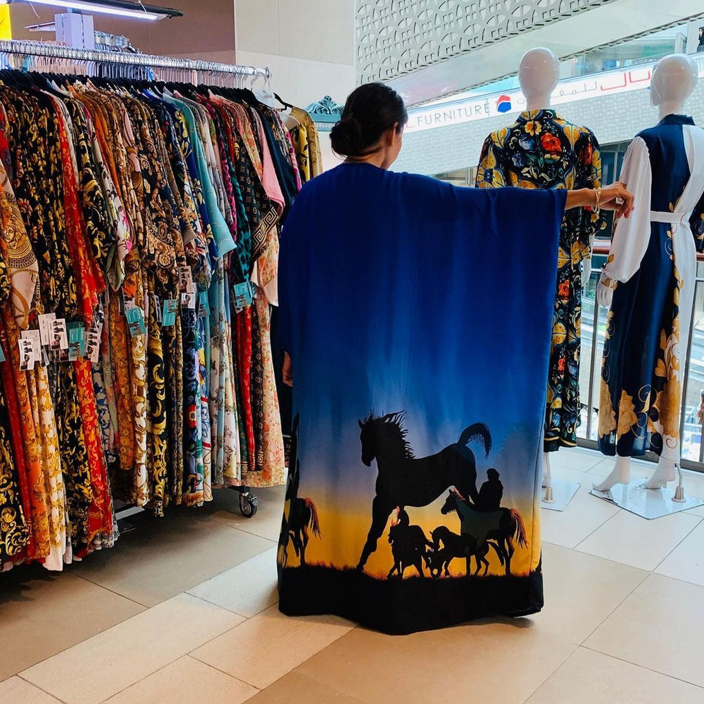 BLUE GOWN HORSE