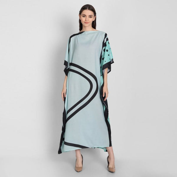 Powder Blue  Kaftan HSK-0013