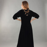 Black Velvet Dress HVC-0017