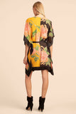 Black & Yellow Floral Kaftan