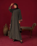 Straight Lines Pattern Abaya HAC_0159