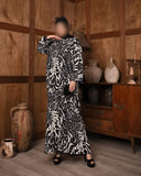 Cheetah Pattern Abaya HAC_0049