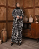 Cheetah Pattern Abaya HAC_0049