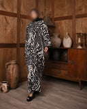 Cheetah Pattern Abaya HAC_0049