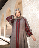 Brown Line Abaya HAC_0041