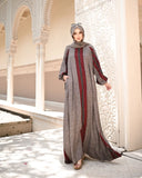 Brown Line Abaya HAC_0041