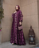 Burgundy Abaya HAC_0042