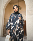 Tiedye Print Abaya HAC_0161