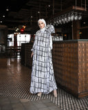 Black & White Abaya HAC-0015