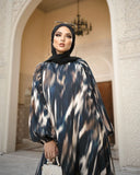 Tiedye Print Abaya HAC_0161