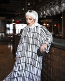 Black & White Abaya HAC-0015