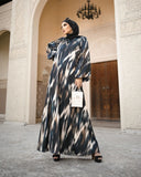 Tiedye Print Abaya HAC_0161