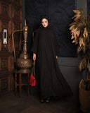 Black Self Abaya HAC-0031