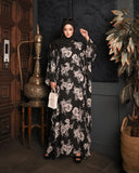 Black & White Abaya Kaftan HLK-0077