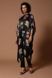 Black Floral Kaftan Set HCS-0021