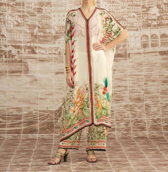 Beige Majida Kaftan Set HMAY-0040