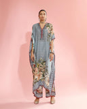 Powder Blue Kaftan Set HVF-0006