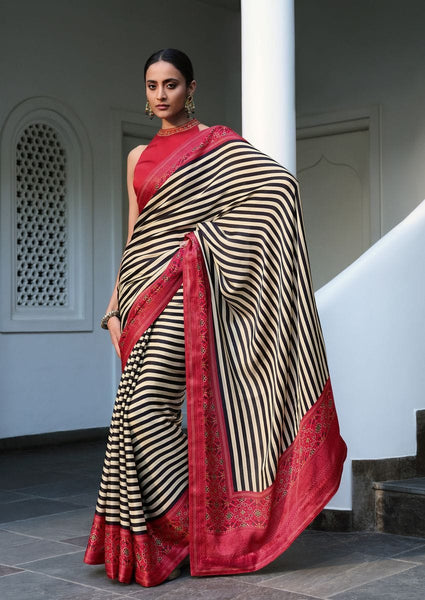 Black Patola Printed Saree HSC-0006