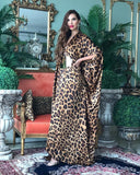 Cheetah Silk Kaftan HNK-0008