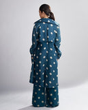 Teal &Cream Polka Dot Trench Cover HWD-0053