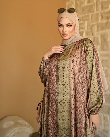 Shades Of Green Abaya HAC_0151