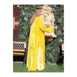 Yellow Velvet Gown HVC-0008