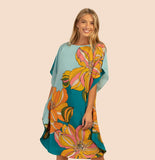 Theglobal Floral Kaftan HNK-0005