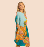 Theglobal Floral Kaftan HNK-0005