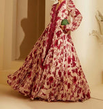 Rani Pink Floral Frock HMAY-0014