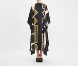 Black Geometric Kaftan HNK-0023