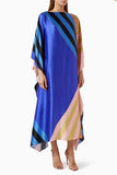 Blue Geometric Kaftan HNK-0024