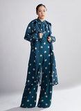 Teal &Cream Polka Dot Trench Cover HWD-0053