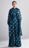 Teal &Cream Polka Dot Trench Cover HWD-0053