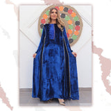 Blue Velvet Gown HVC-0014