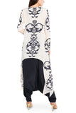 Blush Black Printed Tunic Set HED-0078