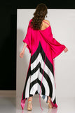 Pink Black Kaftan HWD-0029