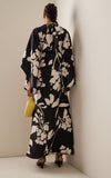 Black Floral Kaftan HEK-0002