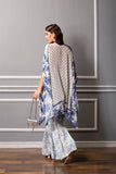 Navy Blue Kaftan & Sharara Set HEK-0004