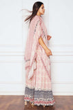 Blush Pink Kaftan & Sahara Set HSK-0004