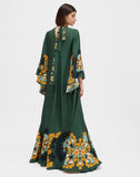 Bottle Green Long Dress HWD-0068